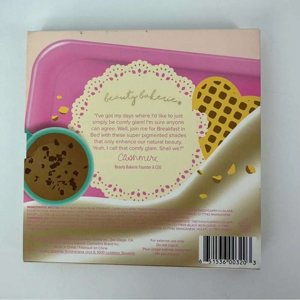 Beauty Bakerie Breakfast In Bed Eyeshadow Palette Brand New